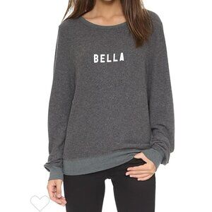 Wildfox brushed jersey crew neck sweatshirt szS